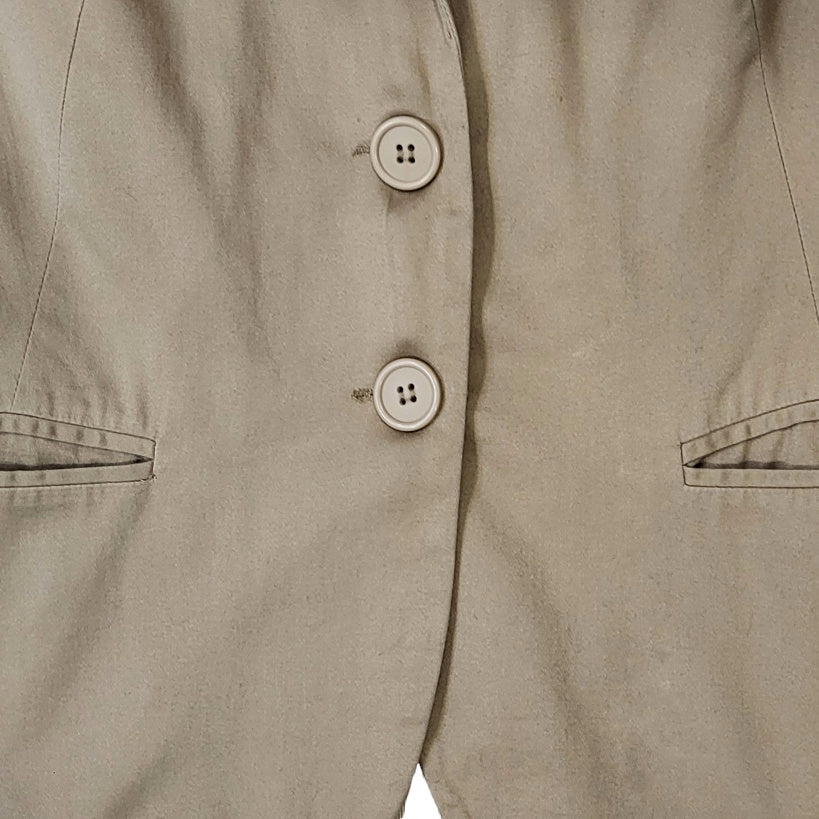 Blazer mujer Stradivarius arena manga larga talla XL