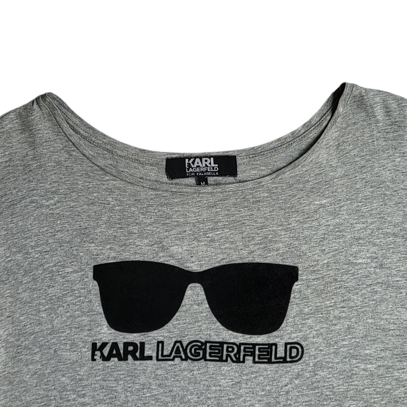 Camiseta mujer Karl Lagerfeld x Falabella gris talla M