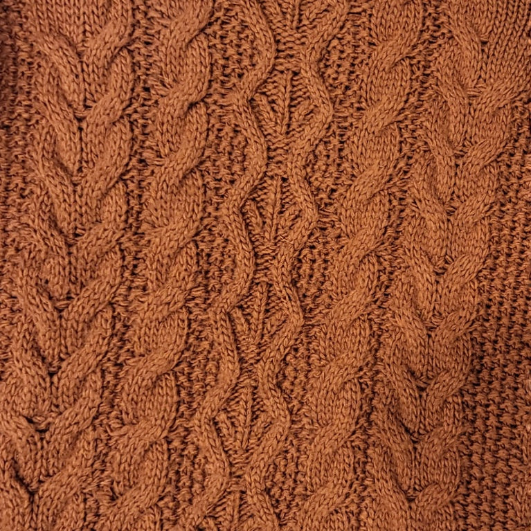 Saco tejido mujer University Club terracota talla L