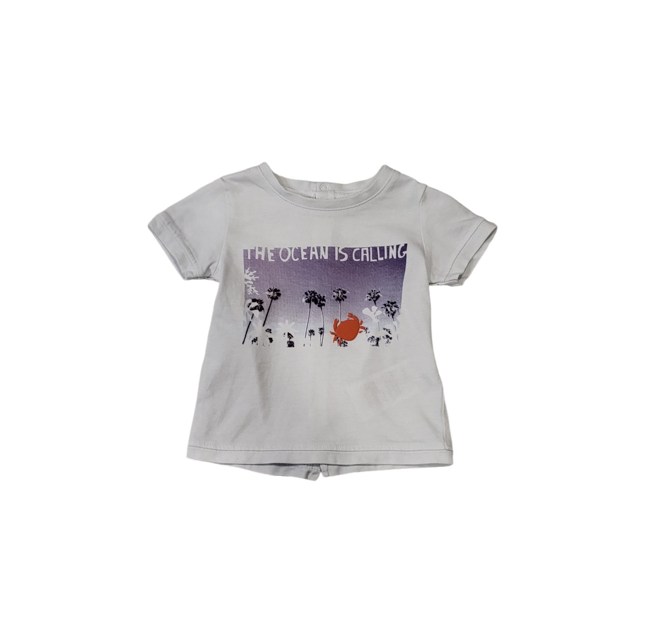 Camiseta niña Vertbaudet blanco Set con leggings azules talla 3 meses