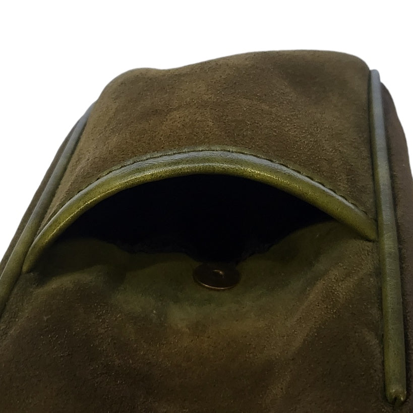 Cartera mujer &nbsp; verde carnaza con cuero liso