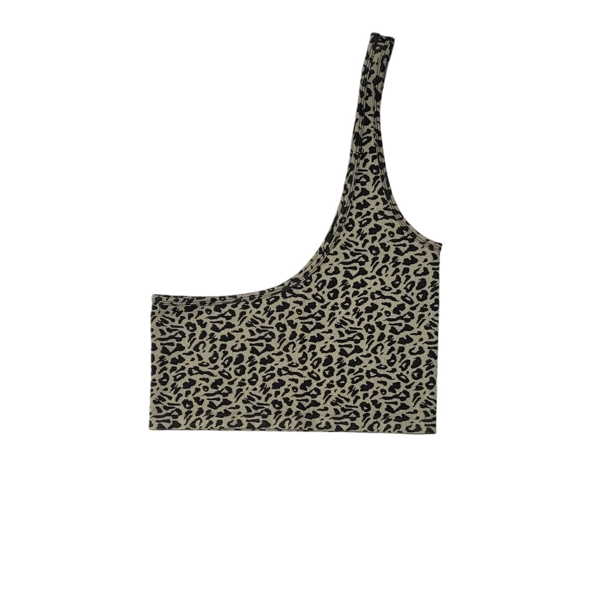 Crop top mujer Dahla beige animal print Leopardo Talla 3XL