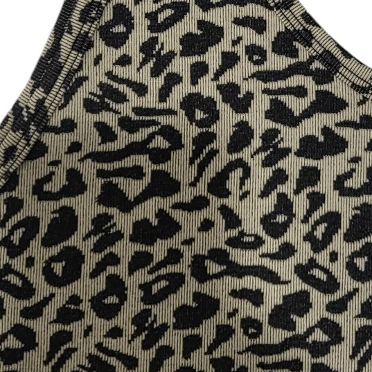 Crop top mujer Dahla beige animal print Leopardo Talla 3XL
