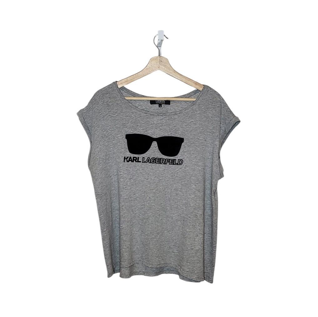 Camiseta mujer Karl Lagerfeld x Falabella gris talla M