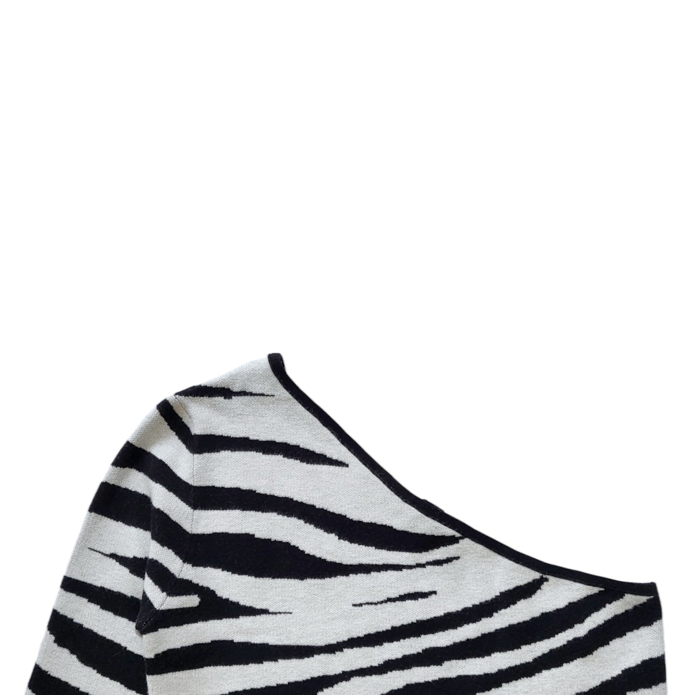 Crop top mujer Dahla blanco y negro Zebra talla2XL