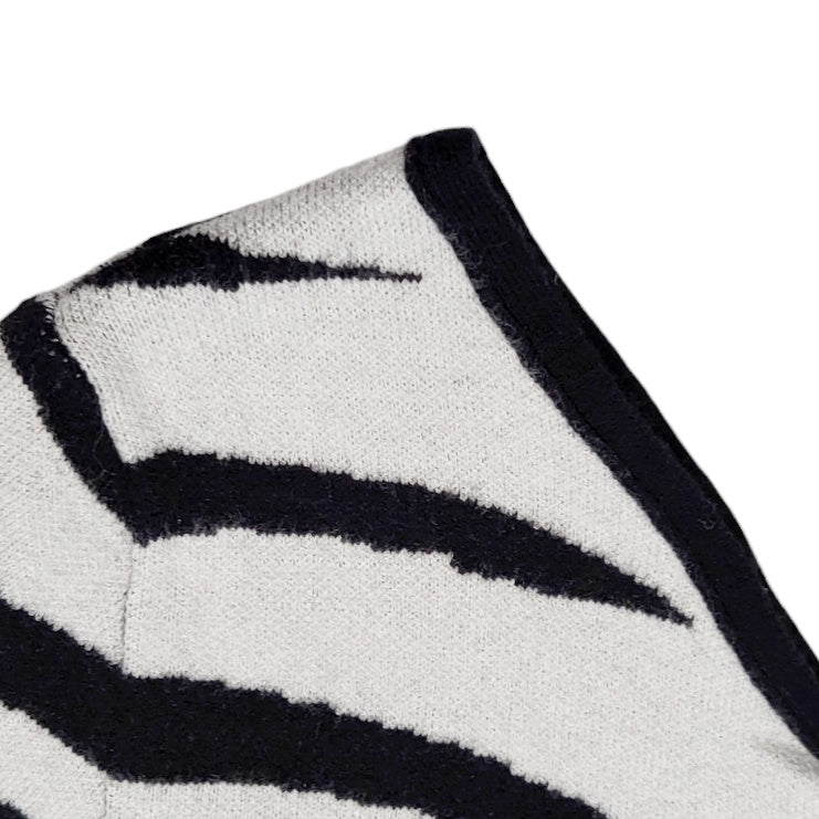 Crop top mujer Dahla blanco y negro Zebra talla2XL