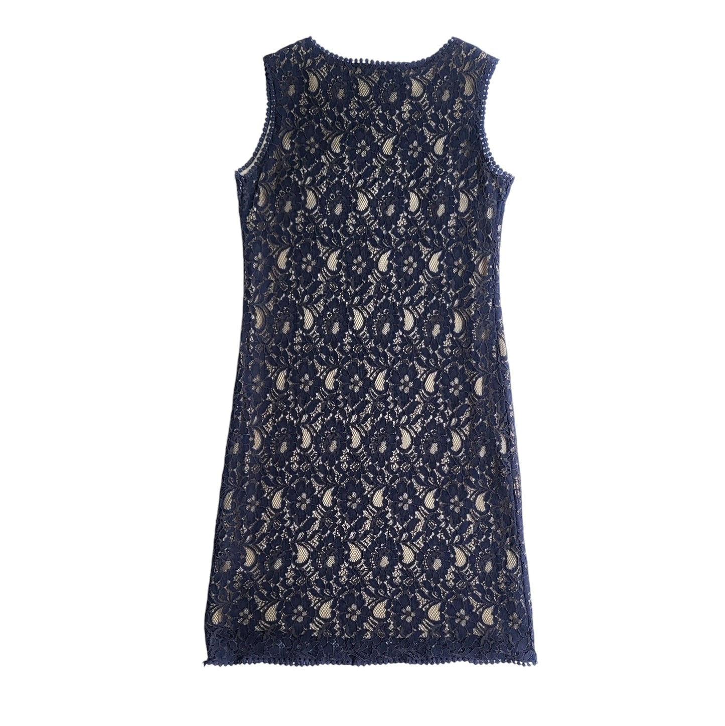 Vestido de fiesta mujer Apology azul de blonda con flores talla S