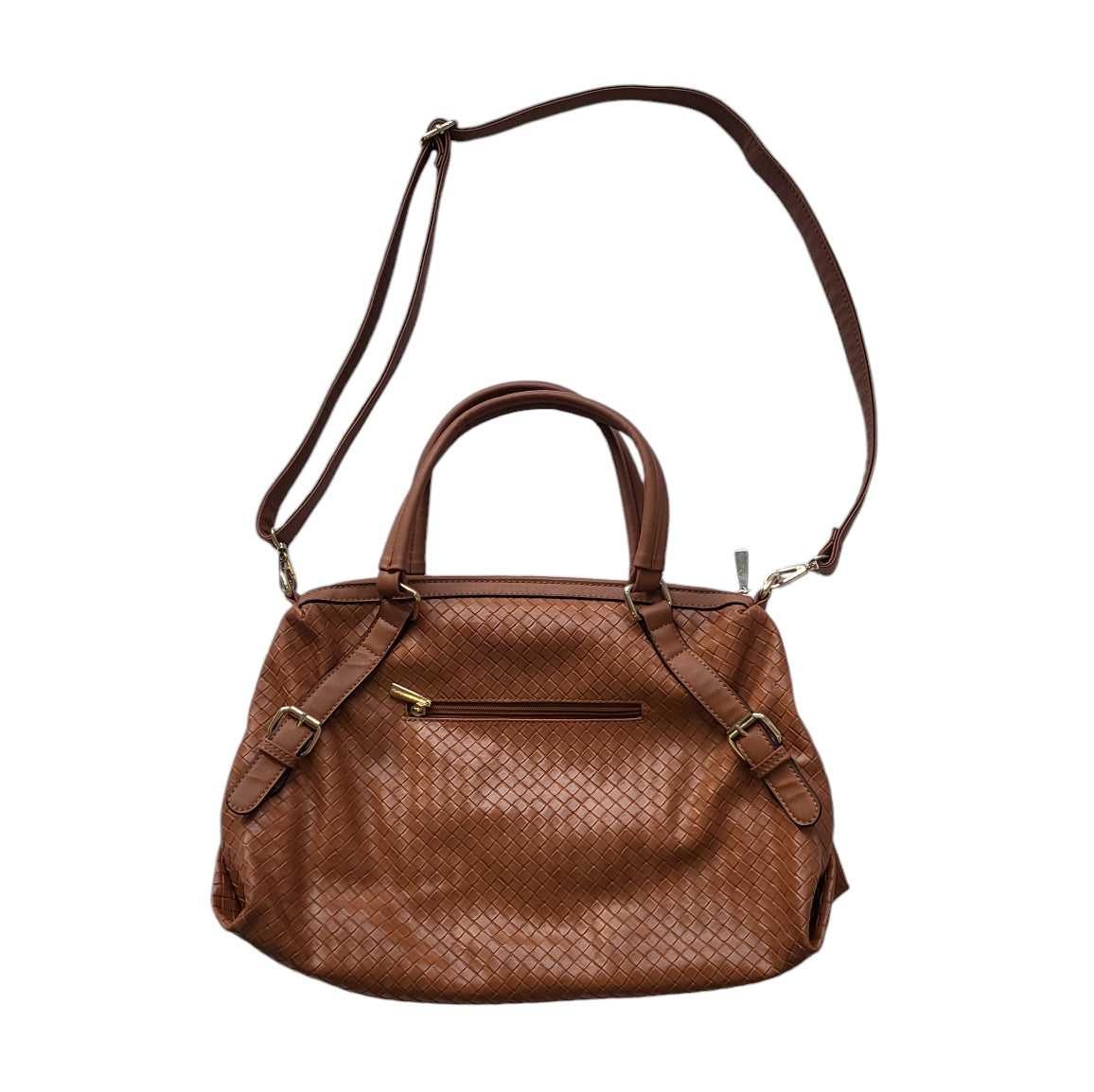 Cartera mujer Aquarella camel textura de cuadros