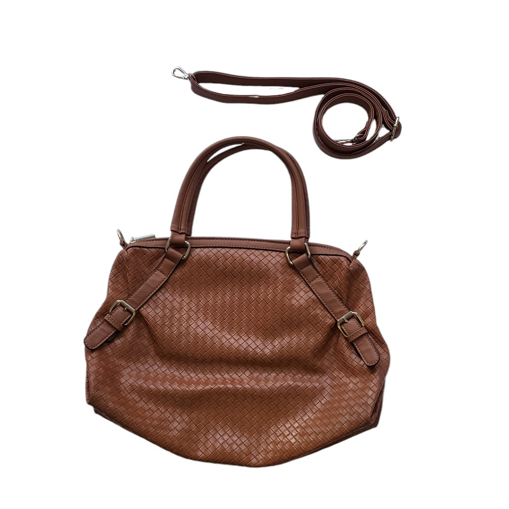 Cartera mujer Aquarella camel textura de cuadros