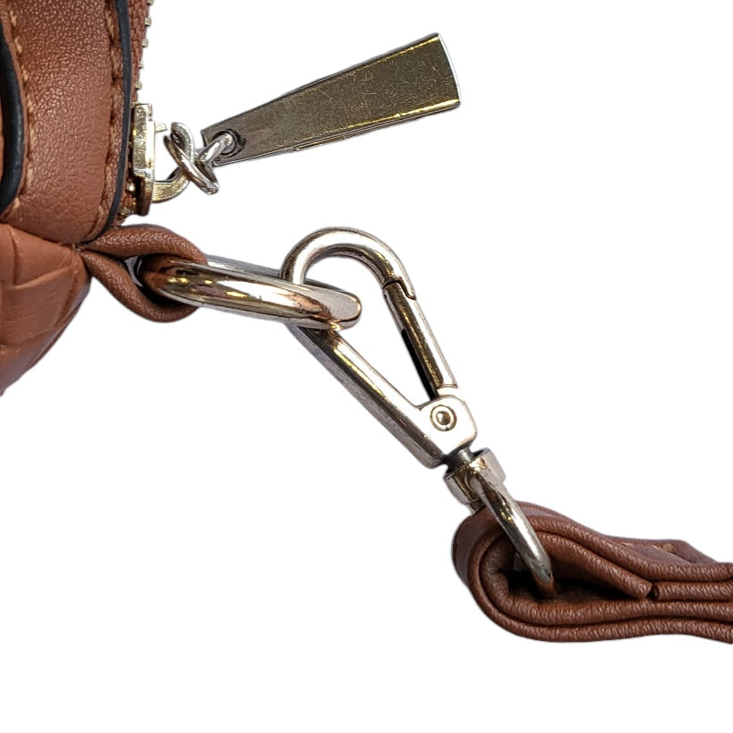 Cartera mujer Aquarella camel textura de cuadros