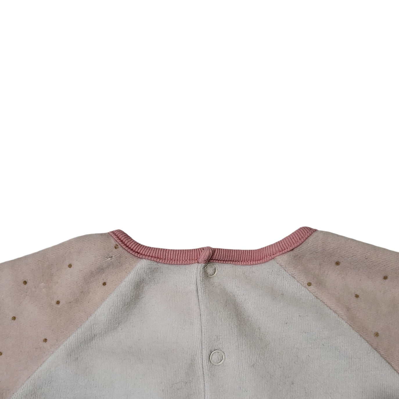 Pijama enteriza niña blanco con gato bordado  Talla 6M