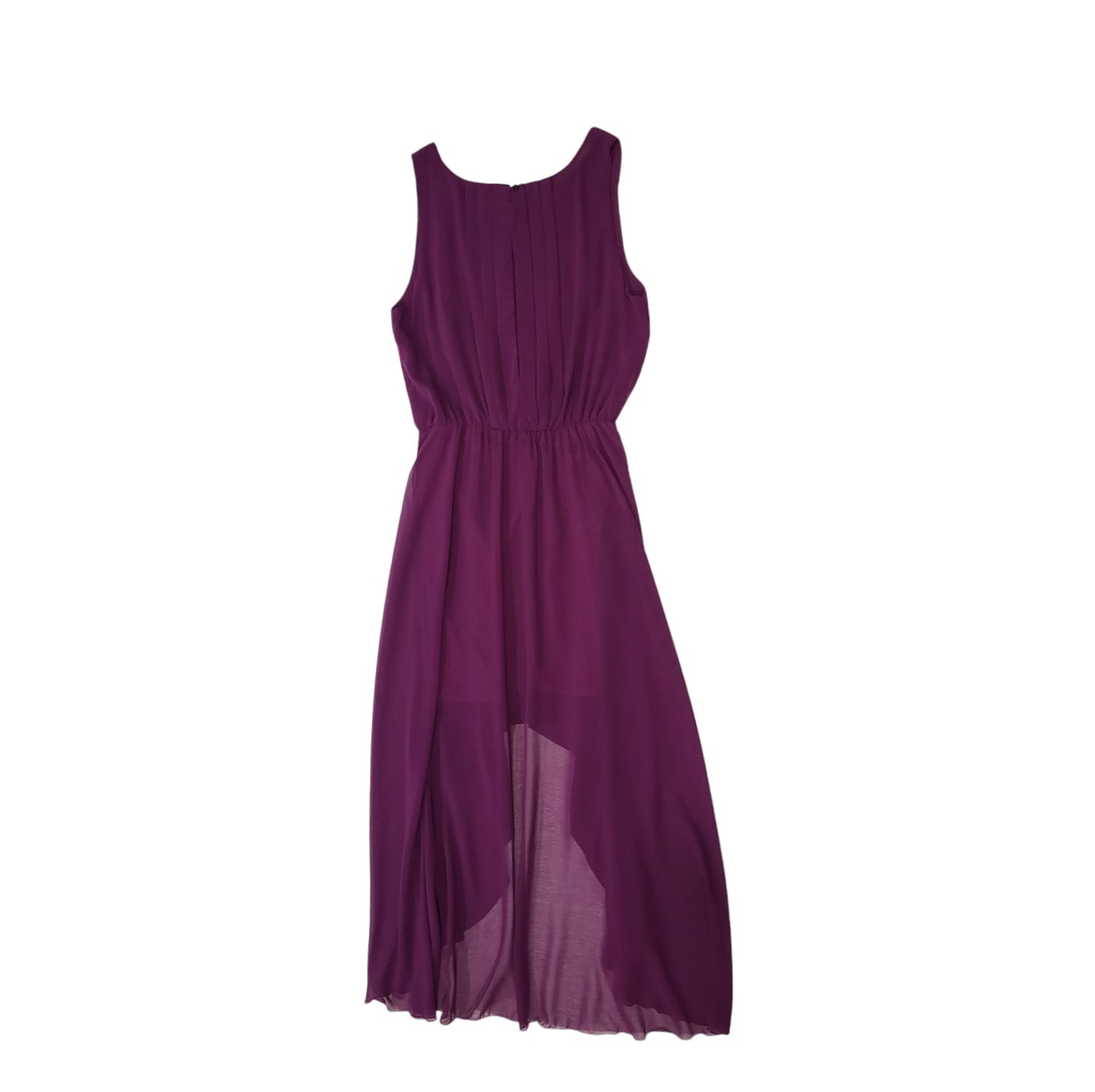 Vestido de fiesta mujer Ela morado Con apliques dorados Talla 10