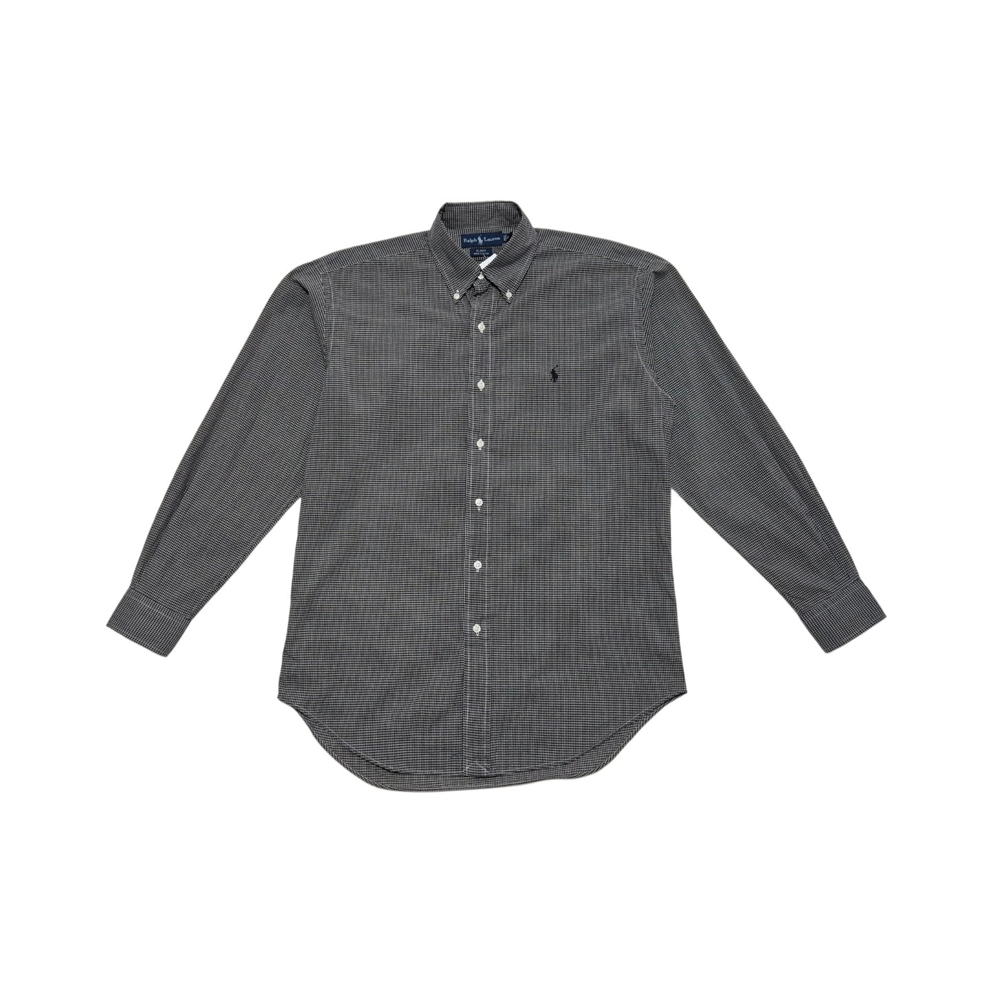 Camisa hombre Ralph Lauren Gris mini cuadros