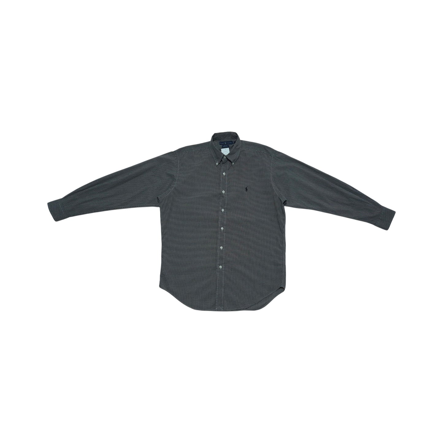 Camisa hombre Ralph Lauren Gris mini cuadros