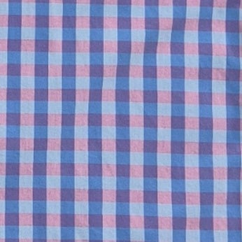 Camisa Hombre Morada con cuadros Rosados